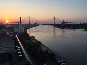 Savannah River from the rooftop terrace